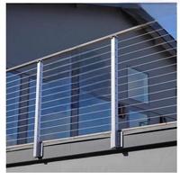Kit de garde-corps en câble en acier inoxydable 304 personnalisable avec tendeurs réglables pour l'installation sur escaliers en bois ou en béton