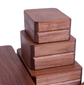 Juego <span class=keywords><strong>de</strong></span> Joyeros <span class=keywords><strong>de</strong></span> Madera Color Nogal con Tapa, Directo <span class=keywords><strong>de</strong></span> Fábrica - Product Image 6