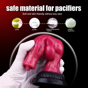 YOCY Inflatable Squirting Sex Toys Fantasy Cock Anal Plug Knot <b>Dildo</b> Inflating Knot Silicone <b>Dildo</b> for Women and Gay - Product Image 6