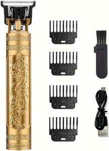 Máquina de Cortar Cabello Eléctrica Vintage T9, Máquina Profesional para Cortar el Cabello, Afeitadora para Hombres, Recortadora para Barba, Máquina de Corte de Cabello de Metal con USB - Product Image 2