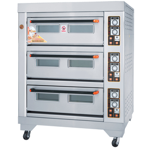 Four <span class=keywords><strong>de</strong></span> cuisson à gaz, 2 plateaux commercial, 4 plateaux, nouveaux design, utilisation du pain et des gâteaux, rôtissoire française - Product Image 3