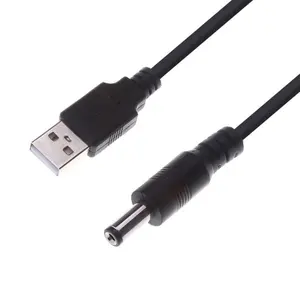 High Quality PVC Factory Price DC5.5 Power Cables USB Charging Cable for Router, HDMI Switch, Fans, Table Lamp