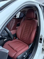 Housses de siège auto en cuir beige de haute qualité, anti-rayures, protection complète des sièges d'origine, ensemble complet, décoration intérieure de voiture avec soutien lombaire