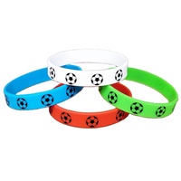 High Quality Silicon <strong>Rubber</strong> <strong>Bracelets</strong> Sports Football Team Play Club Wristbands Set with logo Custom