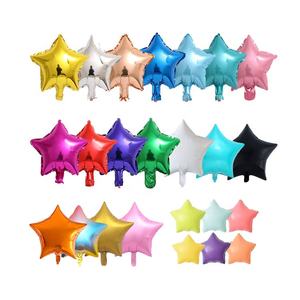 Ballons étoile à cinq bouts, 18 pouces, pièces, MTF, couleur bleu, en papier aluminium, <span class=keywords><strong>guirlande</strong></span> bleue, vente en gros - Product Image 2