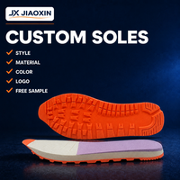 Semelle extérieure de chaussure de randonnée légère en caoutchouc orange avec crampons, coussin EVA antidérapant pour la marche sur sentier
