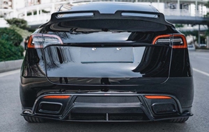 Kit de carrosserie en fibre de carbone CMST diffuseur arrière pour Tesla modèle <span class=keywords><strong>Y</strong></span> mise à niveau CMST Design pièces automobiles authentiques réglage du diffuseur de lèvre arrière - Product Image 4