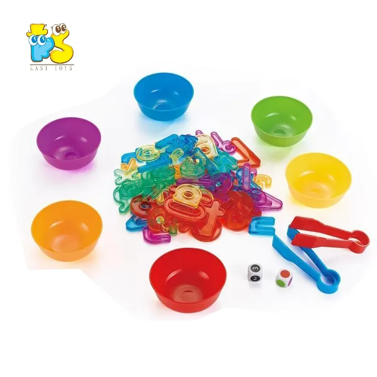 KS Montessori STEM, juguete de clasificación alfabética, letras matemáticas, números, juguete de enseñanza para niños