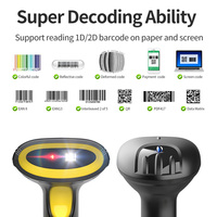 Escáner de Código de Barras Portátil Xincode 2D, Escanea Códigos de Barras, Sensor Inalámbrico de 2.4G, Lector de Códigos QR, para Supermercados y Almacenes, en Venta, Modelo X-9700L