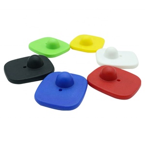 100 Etiquetas de Seguridad EAS Cuadradas Rígidas de RF 82MHz de Colores para Supermercados, Antirrobo - Product Image 5