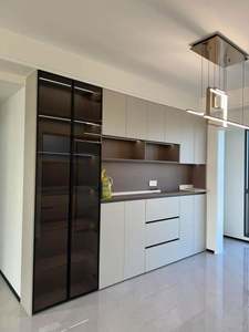 Dining Room Sideboard and Wine <b>Cabinet</b> With Tableware Storage Made From <b>Wood</b> Particleboard Furniture - Product Image 2