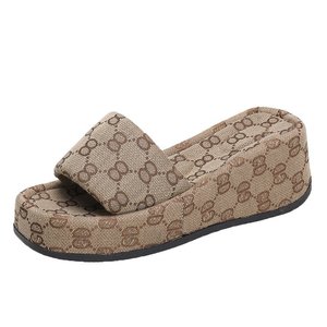 รองเท้าแตะผู้หญิงเปิดนิ้วเท้ารองเท้าแตะผู้หญิงรองเท้าส้นเตารีดแบบลำลอง - Product Image 3