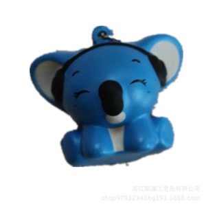 Porte-clés Koala en PU avec impression numérique, porte-clés promotionnels portables - Product Image 3