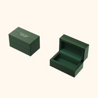 Boîte en bois de luxe émaillée brillante avec charnières, grande vitrine de présentation pour collection de cadeaux européens et américains, vente en gros