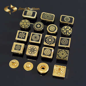 Jinyi Nút Nhà Sản Xuất 12Mm Kẽm Hợp Kim Biểu Tượng Mô Hình Tùy Chỉnh Vàng Nút Chất Lượng Cao Hồi Giáo Quần Áo Áo Sơ Mi Kim Loại Snap Nút - Product Image 5