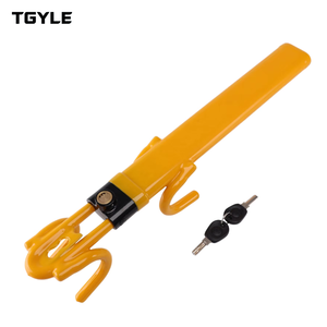 Antivol de volant portable personnalisé pour <span class=keywords><strong>voiture</strong></span>, à double crochet et double tube, avec fixation sur guidon - Product Image 1