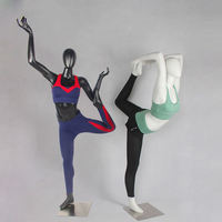 Mannequin de danse en plastique unisexe, modèle de sport et yoga, pose complète autonome, pour vitrine