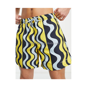 Hot <strong>Gay</strong> <strong>Men's</strong> Contrast Line Swim <strong>Shorts</strong> Solid Style Beach Pants OEM Sports Wear for Adults - Product Image 3