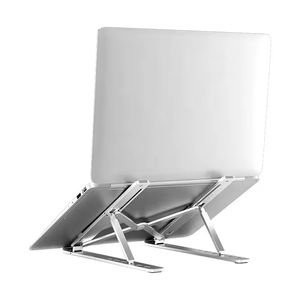 7-Level Adjustable Aluminum Vertical Laptop Stand 15.6-Inch Maximum Support New <b>Desk</b> Laptop Holder <b>Riser</b> - Product Image 6