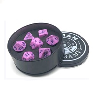 Gobelet de jeu de dés en métal personnalisé avec logo imprimé UV, forme ronde pour le rangement - MOQ faible