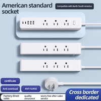 Nouvelle multiprise Amazon aux spécifications américaines 10A avec ports USB, charge rapide PD, protection contre les surtensions et prises double face, cordon d'extension