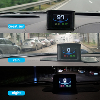 P10 HUD système OBDII odomètre type compteur de vitesse tachymètre jauges mètre universel numérique velocimètre projuctor affichage tête haute
