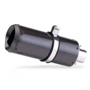 Silenciador de escape de motocicleta de fibra de carbono Universal de 51mm para <span class=keywords><strong>Kawasaki</strong></span> NINJA400 CB300R R3 <span class=keywords><strong>R6</strong></span> MT07 DUKE390 ZX6R S1000RR - Product Image 1