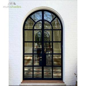 Multishades Mid-Century Style Retro Design Style Français <span class=keywords><strong>Porte</strong></span> battante à battant avec <span class=keywords><strong>cadre</strong></span> en treillis et verre trempé - Product Image 6