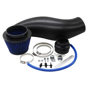 Tubo de admissão de ar plástico para honda civic, 92-00 ek eg com tubo de admissão de filtro de ar, preto, azul