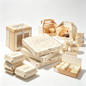 Boîte en carton personnalisée avec logo pour emballage de restauration rapide, pliable, pour frites, poulet, hamburgers, à emporter - Product Image 3