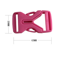 Boucle de sac en plastique Yimei CK044 classique, durable et de haute qualité, avec fermeture latérale en forme de Y et fonction de double réglage pour bagages