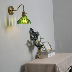Applique murale en verre moderne et créative en <span class=keywords><strong>tube</strong></span> incurvé doré pour le salon, la chambre à manger, style français, lampe murale de luxe - Product Image 3