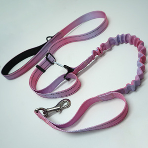 Lunong Eco-Friendly Durable Shock-Absorbing Fashion Dog Leash with <b>Car</b> Safety <b>Hook</b> Reflective Custom Logo Color Heavy Duty Nylon - Product Image 1