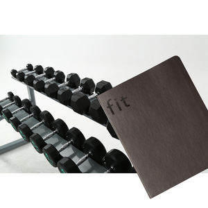 2025 rastreador diario de fitness personalizado cuaderno de cuero sintético marrón planificador diario libros de ejercicio organizador de salud - Product Image 5