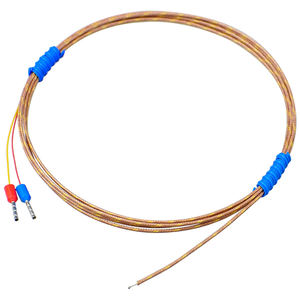 K-tipo alta temperatura resistente detecção fio GG-K-30-SLE + SMPW-K-M/plug temperatura medição fio de fibra de vidro termopar - Product Image 1