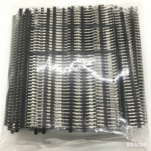 Single row pins, double row pins, 1*40P/2*40P, pitch 2.54mm, straight pins/bent pins, iron/copper pins (whole package) - Product Image 1