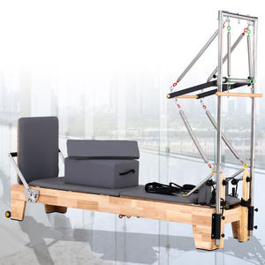 Réformateur de Pilates avec tour Yoga Core Bed Body Balance Reformers Equipment Pilates Half Tower Oak Wood Pilates <span class=keywords><strong>Reformer</strong></span> Machine - Product Image 3