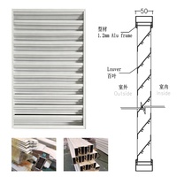 Volets multifonctionnels, cadre extérieur en profilé aluminium, persiennes en aluminium, volet roulant en alliage d'aluminium, fenêtre horizontale, 5 ans
