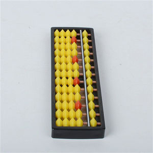 ของเล่นเพื่อการศึกษาแบบคลาสสิกลูกปัดสีเหลืองสีแดงชุดเครื่องมือเรียนรู้คณิตศาสตร์โรงเรียน soroban 13 15 17แท่งลูกคิดพลาสติกนักเรียนสำหรับเด็ก - Product Image 3