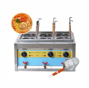 Automatic malatang noodle boiling machine/High Quality Large Capacity Instant Noodle Cooking/Four heads of cooking stove