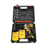 Perceuse électrique sans fil à batterie au lithium rechargeable 21V, ensemble d'outils à main pour perceuse sans fil