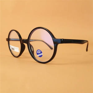 새로운 스타일의 남녀 대형 라운드 안티 블루 라이트 컴퓨터 눈 레트로 광학 프레임 PC 안경 - Product Image 1