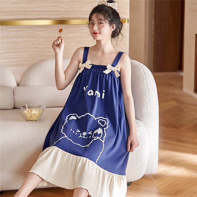 Korean Fashion Korean Pajamas Dress Modern Girls Nighties