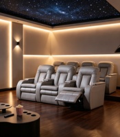 Hochwertige Maßgefertigte Heimkino-Sofas, Private Kellerkino- und Heimkino-Sitzgruppen