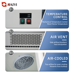 Congélateur vertical commercial avec portes vitrées, réfrigérateur vertical pour supermarché, congélateur pour crème glacée - Product Image 6