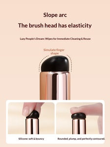 PaiPai Glue Gradient Nail Blush Blending Smudge Powder Silicone Stick Transfer Head Round Head Lip Brush Herramienta Especial para Salón <span class=keywords><strong>de</strong></span> <span class=keywords><strong>Uñas</strong></span> - Product Image 5