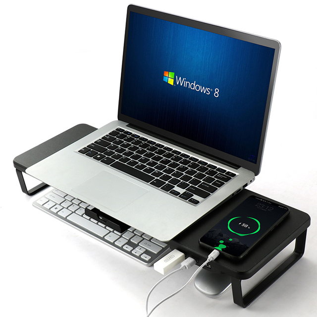 New Design Super Strong Structure Monitor Stand Computer Riser with USB 3.0 Hub