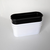 Boîte à glace en PP de qualité alimentaire gravée avec logo personnalisé - Résistante aux températures de -25°C pour l'emballage de marques de gelato de luxe