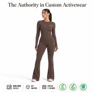 Conjunto Deportivo Charlo para Mujer, Leggings Ajustados de Manga Larga, Ropa Deportiva Suave y Sin Costuras, Venta al Por Mayor, Personalización OEM - Product Image 1