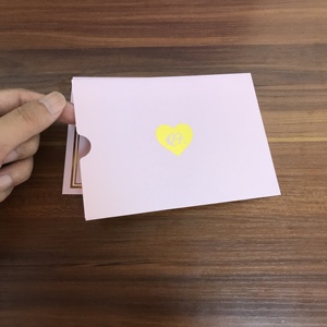Diretta della fabbrica Stampa Personalizzata di Lusso di Entrambi I Lati della Stagnola di Oro a Caldo Rosa Colore Grazie Di <span class=keywords><strong>Compleanno</strong></span> Felice Biglietti di <span class=keywords><strong>Auguri</strong></span> - Product Image 4